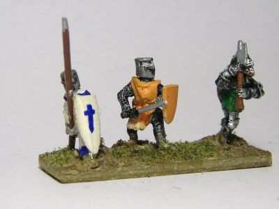 Men at Arms / Swordsmen / Dismounted Knights
Men at Arms 
Keywords: medfoot menatarms