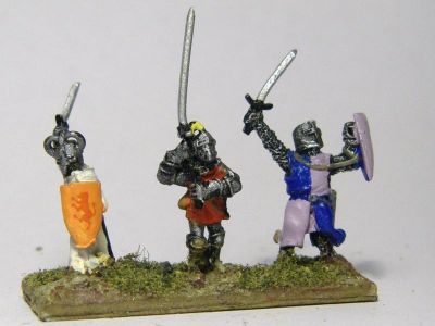 Men at Arms / Swordsmen / Dismounted Knights
Men at Arms
Keywords: medfoot menatarms