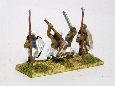 Classical Indian Infantry
from [url=http://www.museumminiatures.co.uk/pages/index.htm] Museum Miniatures [/url]. This range is not oversized compared to Essex, but looks a little skinny
Keywords: indian