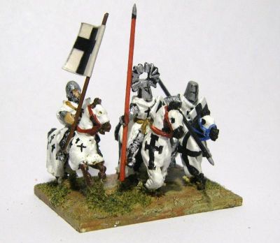 Teutonic Brother Knights 
Knights from [url=http://www.vexillia.ltd.uk/mirliton/index.html]the Vexilia-stocked Mirliton range [/url]. Link through to the site where downloaded the flags at [url=http://www.madaxeman.com/wiki2/tiki-index.php?page=Later+Teutonic+Knights]FoG Wiki[/url]
Keywords: teuton