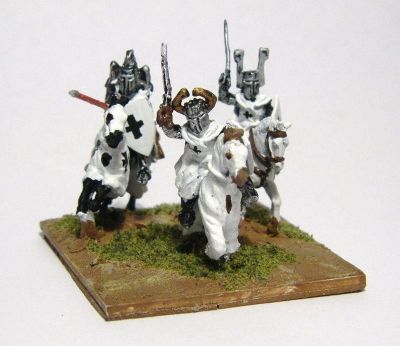 2 Knights based as a general
Teutonic Knights from [url=http://www.vexillia.ltd.uk/]Vexilia's Mirliton Range[/url]. The Teutons are on [url=http://www.madaxeman.com/wiki2/tiki-index.php?page=Later+Teutonic+Knights] my Teutonic page[/url]
Keywords: Teuton