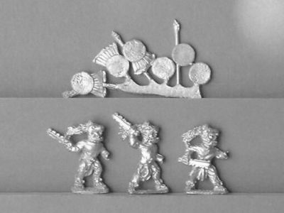 Aztec Jaguar Knight Swordsmen
Aztecs from [url=https://fighting15s.com/]Fighting 15's[/url] Gladiator Games ranges. Some are also suitable for other Meso-American armies
Keywords: Aztec