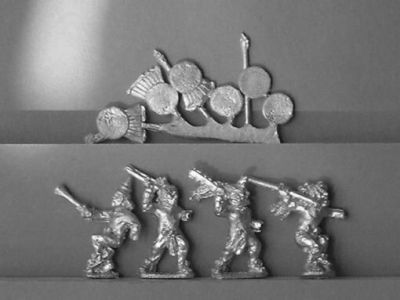 Aztec Warrior Priests
Aztecs from [url=https://fighting15s.com/]Fighting 15's[/url] Gladiator Games ranges. Some are also suitable for other Meso-American armies
Keywords: Aztec