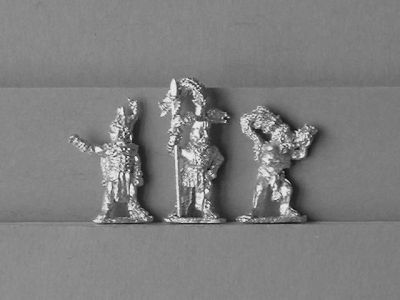 Mayan Foot Command
Mayans from [url=https://fighting15s.com/]Fighting 15's[/url] Gladiator Miniatures ranges. Some are also suitable for other Meso-American armies
Keywords: Mayan