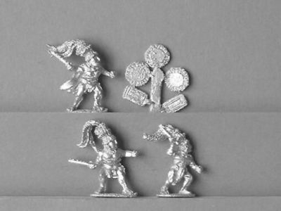 Mayan Swordsmen
Mayans from [url=https://fighting15s.com/]Fighting 15's[/url] Gladiator Miniatures ranges. Some are also suitable for other Meso-American armies
Keywords: Mayan