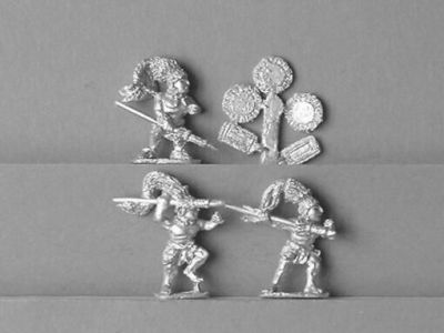Mayan Spearmen
Mayans from [url=https://fighting15s.com/]Fighting 15's[/url] Gladiator Miniatures ranges. Some are also suitable for other Meso-American armies
Keywords: Mayan