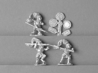 Mayan Spearmen
Mayans from [url=https://fighting15s.com/]Fighting 15's[/url] Gladiator Miniatures ranges. Some are also suitable for other Meso-American armies
Keywords: Mayan