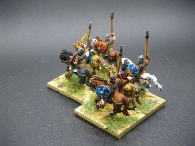 Middle Byzantine (Thematic) - Prokousatores (Lance Armed)
With Command figures 
Keywords: EBYZANTINE