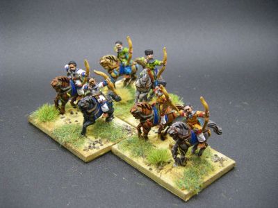 Byzantine Hyperkerastai Horse Archers 
[url=https://www.forgedinbattle.com/index.php?route=product/product&path=210&product_id=886]WE-BE05[/url] Early Byzantine (Justinian) - Hyperkerastai (Bow) from the Forged in Battle ranges
Keywords: MBYZANTINE