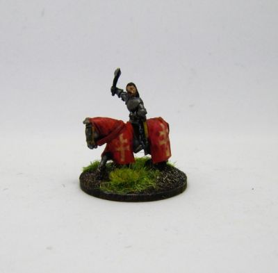 Hungarian General
Essex figures wrapped in printed paper barding (for a tidier design than I coudl paint!)
