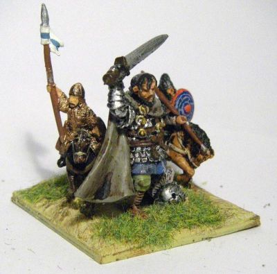 28mm General for dark age steppe armies
A Salute! figure with some Essex cavalry 
