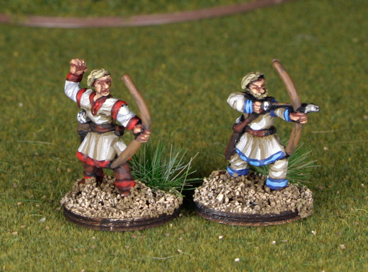 German Post Roman Foot Bowmen
Germans from the end of Rome by [url=http://khurasanminiatures.tripod.com/]Khurasan Miniatures[/url], pictures with kind permission of the manufacturer
Keywords: goth gothfoot gothinf 