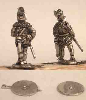 Late Roman Infantry with spears
From [url=http://khurasanminiatures.tripod.com/ranges.html#C11] Khurasan Miniatures [/url]
Keywords: LIR EIR