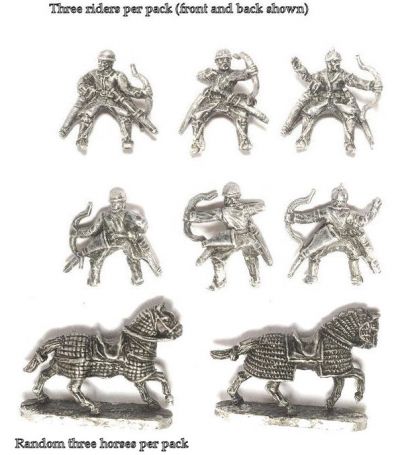 Ghilman Cavalry
Pictures from the manufacturer, [url=http://khurasanminiatures.tripod.com]Khurasan Miniatures[/url]
Keywords: KHURASANIAN GHAZNAVID DAYLAMI abbasid SELJUK