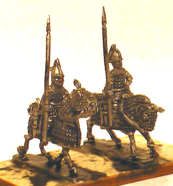 Late Roman Clibanarii very heavily armoured cavalry on armoured horses (x 2)
painted by [url=http://www.atpainting.co.uk/]Andrew taylor[/url]
Keywords: LIR