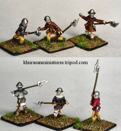 Swiss Early Infantry
Swiss from [url=http://khurasanminiatures.tripod.com]Khurasan Miniatures[/url], pics with permission of the manufacturer
Keywords: Swiss