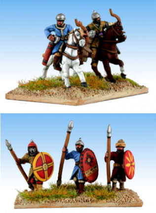  Junior Ghilman and Dailami 
Figures from [url=http://khurasanminiatures.tripod.com/]Khurasan Miniatures[/url], pictures reproduced with their permission. Junior Ghilman and Dailami as painted and based by [url=http://www.steve-dean.co.uk/]Steve Dean Painting Service.[/url]
Keywords: khurasanian, dailami, abbasid seljuk, arab ghaznavid