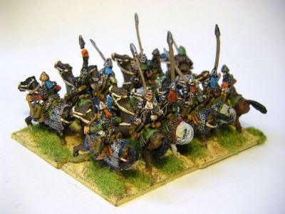 Alan & Sarmatian Cavalry
Alans & Sarmatians from [url=http://khurasanminiatures.tripod.com/sarmatian.html]Khurasan Miniatures[/url], including the odd Avar noble (anyone with a flag). Painted by me.
Keywords: alan sarmatian avar saka bosporan