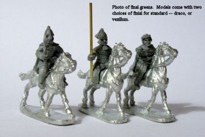 LIR Mounted high command 
Figures from [url=http://khurasanminiatures.tripod.com/]Khurasan Miniatures[/url], pictures reproduced with their permission. LIR Mounted high command (x 3, general, musician, standardbearer)
Keywords: LIR