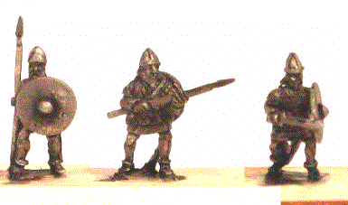 Viking Infantry from Khurasan Miniatures
New vikings from [url=http://khurasanminiatures.tripod.com/viking.html]Khurasan Miniatures[/url].  Viking Bondi/Raider/Hird/Leidang etc. infantry block, mixture of weapons (x 24, twelve different poses in each pack
Keywords: Viking