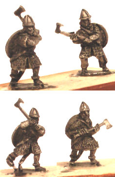 Viking Infantry from Khurasan Miniatures
New vikings from [url=http://khurasanminiatures.tripod.com/viking.html]Khurasan Miniatures[/url]. Huscarls, 4 poses
Keywords: Viking