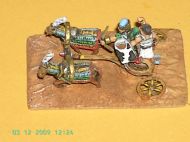 2 horse Chariot
Picts of [url=http://www.spanglefish.com/mickyarrowminiatures/]Mick Yarrow Miniatures[/url] from the manufacturers site, with permission of Mick Yarrow
