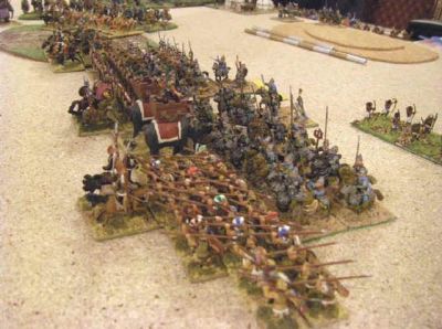 Mercenary Hoplites vs Bosporan cavalry
from Usk 2008
Keywords: BOSPORAN Lcarthaginian