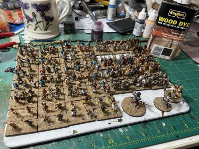 Full army being painted
