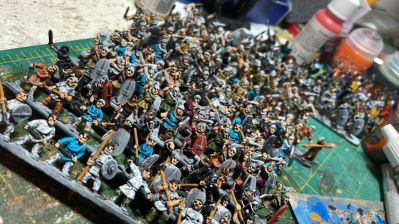 Full army being painted

