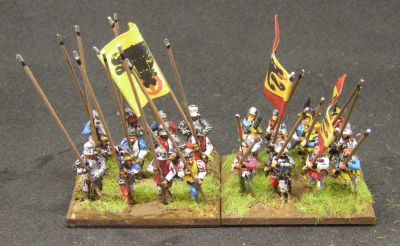 15mm QRF / Freikorps Swiss
Swiss from QRF ([url=https://quickreactionforce.co.uk/product-category/qrf-freikorp15-pre-1900/mediaeval-early-renaissance-to-c1518/swiss/]website here[/url]) compared to Mirliton Swiss (Mirliton left)
Keywords: Swiss, Comparison