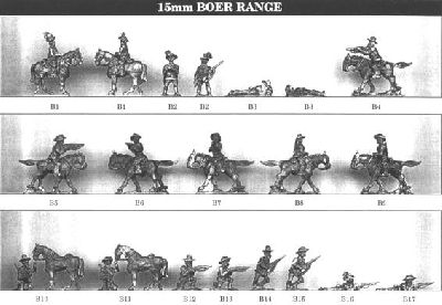 Boer War Range from Tin Soldier
Range from Tin Soldier. For figure codes see their website at [url=http://www.tinsoldieruk.com/]Tin Soldier UK[/url]
