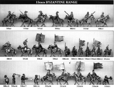 Byzantine Range from Tin Soldier
Range from Tin Soldier. For figure codes see their website at [url=http://www.tinsoldieruk.com/]Tin Soldier UK[/url]
Keywords: komnenan lbyzantine