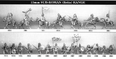 Sub Roman British Range from Tin Soldier
Range from Tin Soldier. For figure codes see their website at [url=http://www.tinsoldieruk.com/]Tin Soldier UK[/url]
Keywords: PRB