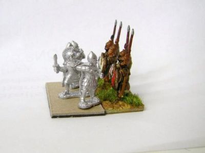 Unpainted Xyston carthaginian standard bearer/musician pack
New castings from Xyston - review samples, photographed as received. Some are compared with Essex figures - they are slightly larger.
Keywords: LCART ECART carthage