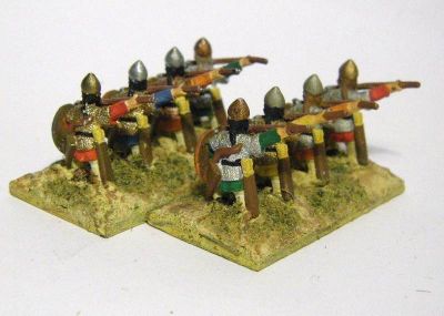Ghaznavid Dailami Spearmen - Britains most often seen brand of Dailami Infantry
Britains most often seen brand of Dailami Infantry. From [url=http://www.essexminiatures.co.uk/frames15anc.html]Essex's generic Arab ranges[/url]
Keywords: arab dailami