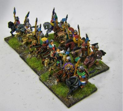Carolingian Impetuous Cavalry 
A few mounted archers from Baueda mixed in as I had them spare

