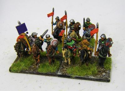 Carolingian Impetuous Cavalry 
A few mounted archers from Baueda mixed in as I had them spare

