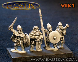 Vikings from Baueda
The former 50-Paces range. Photos provided by the manufacturer [url=http://www.baueda.com]Baueda[/url]. Figure codes as per illustration or filename.
Keywords: Viking