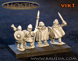 Vikings from Baueda
The former 50-Paces range. Photos provided by the manufacturer [url=http://www.baueda.com]Baueda[/url]. Figure codes as per illustration or filename.
Keywords: Viking