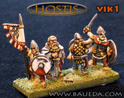 15mm Viking Foot Command 
The former 50-Paces range. Photos provided by the manufacturer [url=http://www.baueda.com]Baueda[/url]. Figure codes as per illustration or filename.
Keywords: Viking