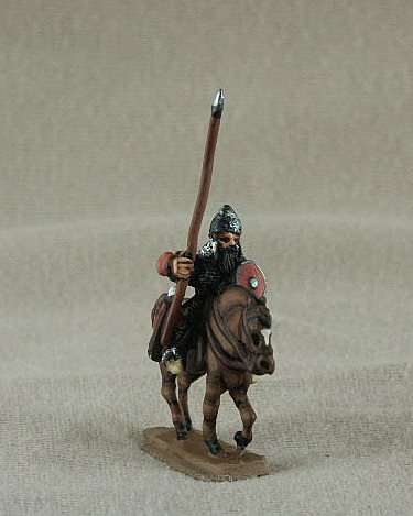 BYC03 Georgian Cavalry
From the C12-13 Byzantines range of [url=http://www.donnington-mins.co.uk/]Donnington[/url]. Figures supplied by he manufacturer, and painted by their own painting service. With mail coat, lance, bow, pointed helmet, buckler

Keywords: Komnenan plbyzantine lbyzantine thematic georgian pecheneg ebulgar lbulgar