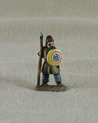BYF06 Cilician Armenian Spear/Javelinman
Byzantines from the C12-13 range of [url=http://www.donnington-mins.co.uk/]Donnington[/url]. Figures supplied by he manufacturer, and painted by their own painting service
Keywords: Komnenan plbyzantine lbyzantine thematic