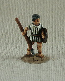 Classical Greek Era Javelinman
Greeks - pictures kindly provided by [url=http://shop.ancient-modern.co.uk/greeks-23-c.asp]Donnington Miniatures[/url], the manufacturer and painted by their painting service.  GRF07 Psilos javelin, round shield, advancing
 
Keywords: hgreek hskirmisher
