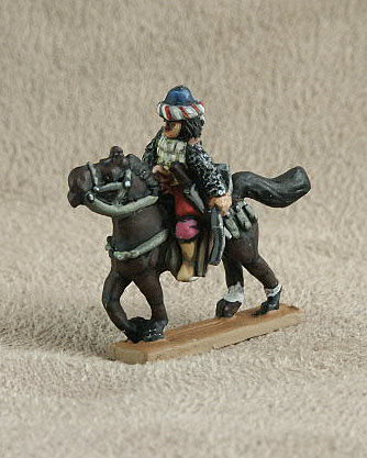 DMC15 Abbasid Persian Cavalry
From Donningtons Arab range. Pictures with premission of the [url=http://shop.ancient-modern.co.uk/arabs-76-c.asp]Donnington Miniatures[/url] and painted by their painting service. Scale and mail jacket, holding bow, tubaned helmet 
Keywords: abbasid arab ayyubid bedouin berber fatimid mamluk seljuk umayyad