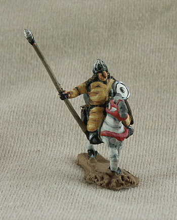 DSC06 Bulgar Cavalry
Avars from [url=http://shop.ancient-modern.co.uk/steppe-peoples-78-c.asp]Donnington[/url]. Pictures with permission of the manufacturer, painting by their own Painting Service. long top coat, spear, bow, helmet, buckler

Keywords: Avar ebulgar ehungarian gothcav lsarmatian magyar lbulgar