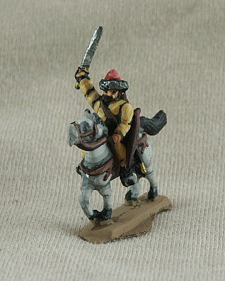 DSC07 Bulgar Cavalry
Avars from [url=http://shop.ancient-modern.co.uk/steppe-peoples-78-c.asp]Donnington[/url]. Pictures with permission of the manufacturer, painting by their own Painting Service. long top coat, waving sabre, bow, fur trimmed helmet

Keywords: Avar ebulgar ehungarian gothcav lsarmatian magyar lbulgar