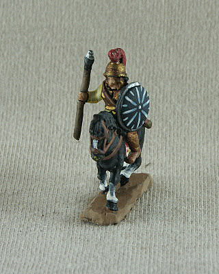 Carthaginian CAC01 Punic/Libyan Cavalry
Carthaginians from [url=http://www.donnington-mins.co.uk/]Donnington[/url]. Painted by their own painting service. This figure has heavy cavalry, spear, shield

Keywords: Lcarthage ecarthage carthage