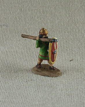 Carthaginian CAF09 Citizen Spearman
Carthaginians from [url=http://www.donnington-mins.co.uk/]Donnington[/url]. Painted by their own painting service. This figure has thrusting spear overarm

Keywords: Lcarthage ecarthage carthage
