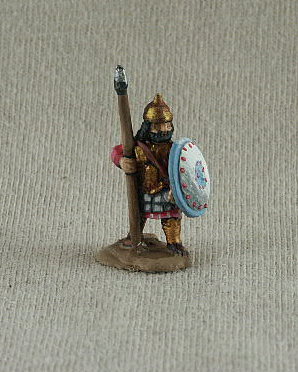 Carthaginian CAF10 Citizen Spearman
Carthaginians from [url=http://www.donnington-mins.co.uk/]Donnington[/url]. Painted by their own painting service. This figure heavy foot, spear, large round shield

Keywords: Lcarthage ecarthage carthage