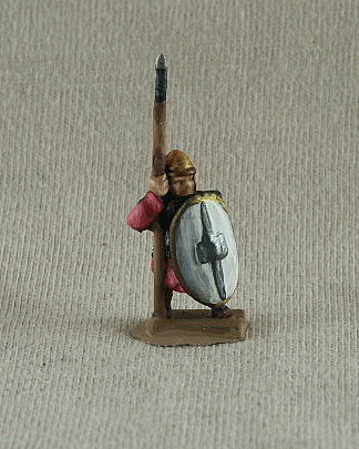 Carthaginian CAF11 Veteran in Roman Armour
Carthaginians from [url=http://www.donnington-mins.co.uk/]Donnington[/url]. Painted by their own painting service. This figure has mailshirt, spear, helmet, Roman shield

Keywords: Lcarthage ecarthage carthage